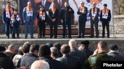 Armenia - The opposition ORO alliance holds an election campaign rally in Yerevan, 19Mar2017.