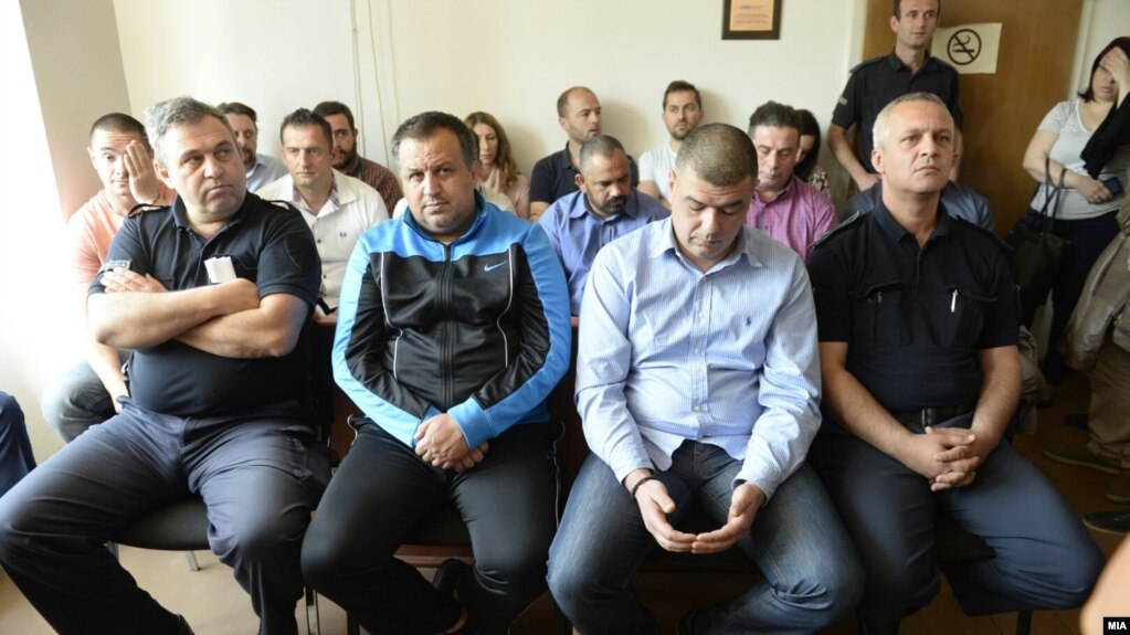 All of the accused pleaded guilty to charges of entering Macedonia's parliament by force and fighting with security officials