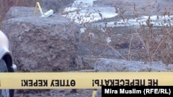 Бадам өзенінің жағасында болған қақтығыс орны. Шымкент, 30 қазан 2012 жыл. (Көрнекі сурет).