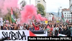 'Primirje je tek početak, sloboda je rješenje': Skup podrške Sarajlija za Palestince