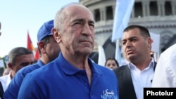 Armenia - Former President Robert Kocharian attends an election campaign rally in Yerevan, May 31, 2026.