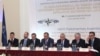 Armenia - Foreign Minister Edward Nalbandian (second from right) attends a NATO seminar in Yerevan, 18Jun2015