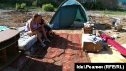 Зеленодольские аварийщики в палатках