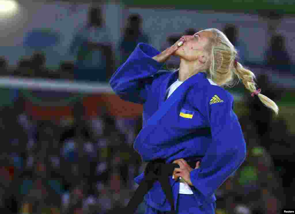 Юлія Галінська, бронзова призерка з дзюдо у ваговій категорії 48 кілограмів. Ріо-де-Жанейро, 8 вересня 2016 року