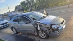 Место смертельного ДТП в Челябинске