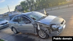 Место смертельного ДТП в Челябинске