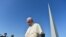 Pope Francis visits the Armenian genocide memorial in Yerevan on June 25.