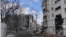 An apartment building in Mariupol destroyed as a result of Russian shelling. January 2023