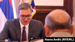 Aleksandar Vučić sa Stjuartom Pičem u Beogradu, 17. septembar 2019.
