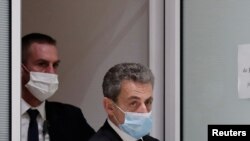 Fostul președinte francez Nicolas Sarkozy la tribunal, Paris, 7 decembrie 2020.