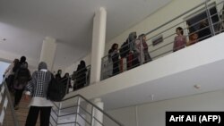 اعضای تیم ملی فوتبال دختران افغانستان در پاکستان