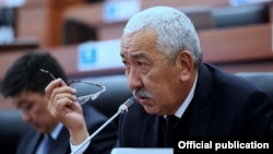 Руководитель «Партии коммунистов Кыргызстана» Исхак Масалиев.
