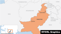 Pakistan -- Quetta locator map