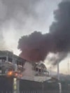 У російському Туапсе втретє горить НПЗ після атаки дронів