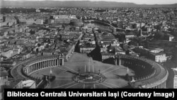 Roma în anii 1920, Piața Sfântul Petru (Sursă: Biblioteca Centrală Universitară Iași)