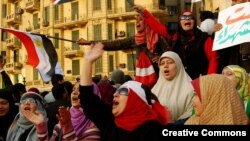 Каирдин Тахрир аянтындагы ыңкылапчылар, 2010-жылдын 25-январы 