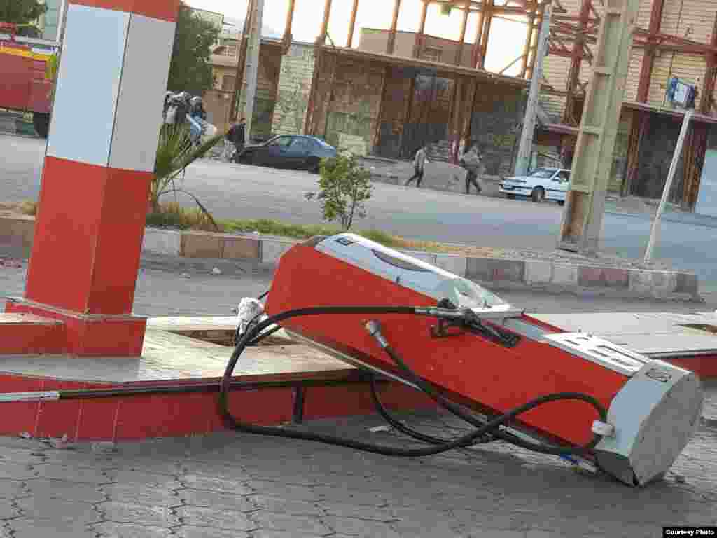 حمله به یک پمپ بنزین در اندیمشک