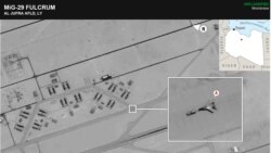 Сателитни снимки показващи руските самолети на либийска територия