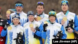 Частина учасників української збірної на XІІ зимових Паралімпійських іграх