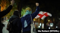 რუსთაველის გამზირი, საპროტესტო აქცია, გადაკეტილი გზა