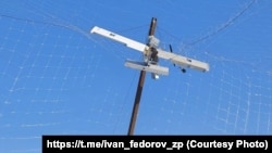 «Молния», запутавшаяся в антидроновой сетке. Запорожская область, январь 2026 года