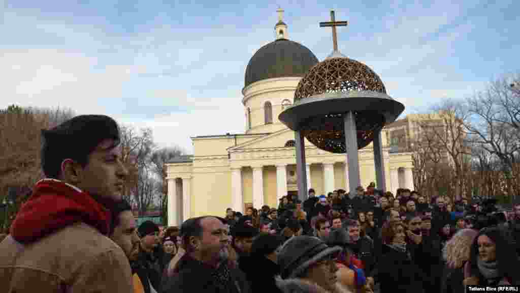 22 februarie 2015. Prima acţiune de protest a ceea ce a devenit ulterior Platforma civică &quot;Demnitate şi Adevăr&quot;