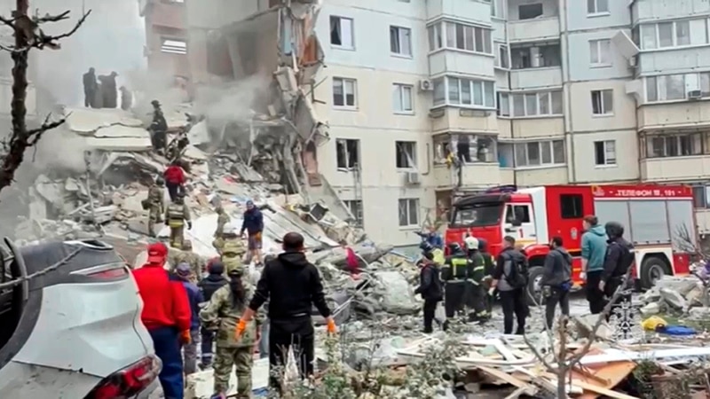 რუსეთიდან გავრცელებული ცნობებით, ბელგოროდში 15 ადამიანი დაიღუპა სახლის ჩამონგრევის შედეგად