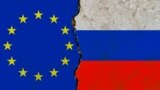 Флаги Евросоюза и России, иллюстративное фото