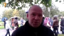 Один из лидеров протестующих Павел Ксенофонтов 