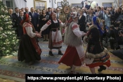 Прэзыдэнт Польшчы Караль Наўроцкі правёў сустрэчу зь беларусамі. Варшава, 13 студзеня 2025