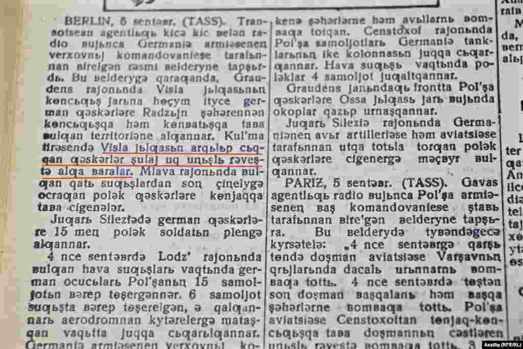 ТАСС нациларның Польшада &quot;уңышлы рәвештә алга баруы&quot; турында хәбәр итә.