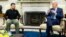 U.S. President Joe Biden (right) meets with Ukraine's President Volodymyr Zelenskiy in the Oval Office on September 26.