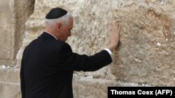 Вице-президент США Майк Пенс у Стены Плача. Иерусалим, 23 января 2018 года.