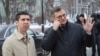 Ministrul de Externe al Moldovei, Mihai Popșoi (în stânga), a fost primit la Kiev de omologul său ucrainean Dmitro Kuleba la o zi după ce ambele țări au făcut încă un pas spre negocierile de aderare la Uniunea Europeană. 