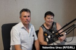 Vasile Calmiș și jurnalista Valentina Ursu, realizatoarea emisiunii, 14 august 2021