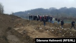 BiH, Srebrenica, Kozluk, the excumation of the victims of the genocide 13dec2015