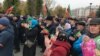 People pray at an event for the Commemoration of Tatars in Kazan. (file photo)