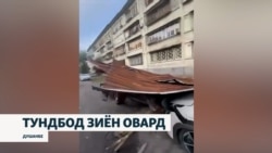 Дар Душанбе зиён аз тундбоди рӯзи ид бартараф мешавад