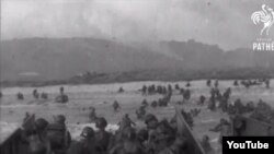 There is a veritable treasure trove of D-Day-related material to be found in the British Pathé archive. (YouTube screengrab)