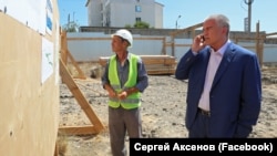 Российский глава Крыма Сергей Аксенов в Керчи, 17 августа 2020 года