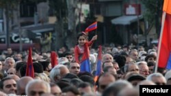 Armenia -- An opposition rally in Yerevan, 10Oct2014