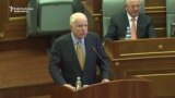 McCain Praises Kosovo For Fighting Terror
