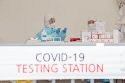 Коронавирусты анықтайтын тест орталығы. Алматы, 14 мамыр 2020 жыл.