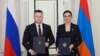 Armenia/Russia - Anna Vardapetian and Igor Krasnov, Prosecutors General of Armenia and Russia, sign cooperation program for 2025-2026, Yerevan,04Oct,2024 