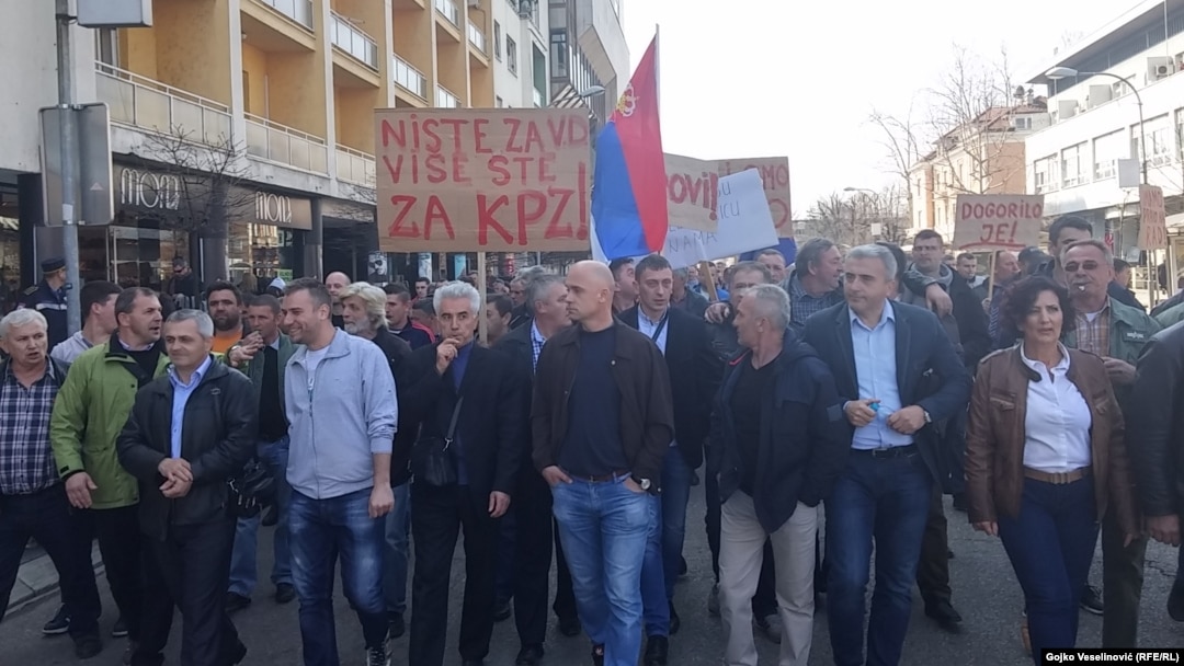 Protest radnika Željeznica RS-a, Banjaluka