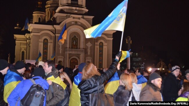 Три года назад дончане вышли на митинг с лозунгами «Донецк – это Украина», фото-7
