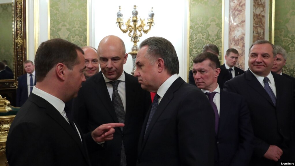 Встреча Владимира Путина с членами правительства, 7 мая 2018 г.
