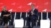 Извршната директорка на самитот „Македонија 2025“, Никица Мојсоска-Блажески и премиерот Христијан Мицкоски, 12 мај 2025, Скопје 