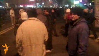 Блокада на „Рекорд“ во центарот на Скопје