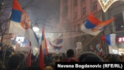 The new Montenegrin law has sparked angry demonstrations among Serbs, and a heated confrontation in the Serbian parliament.